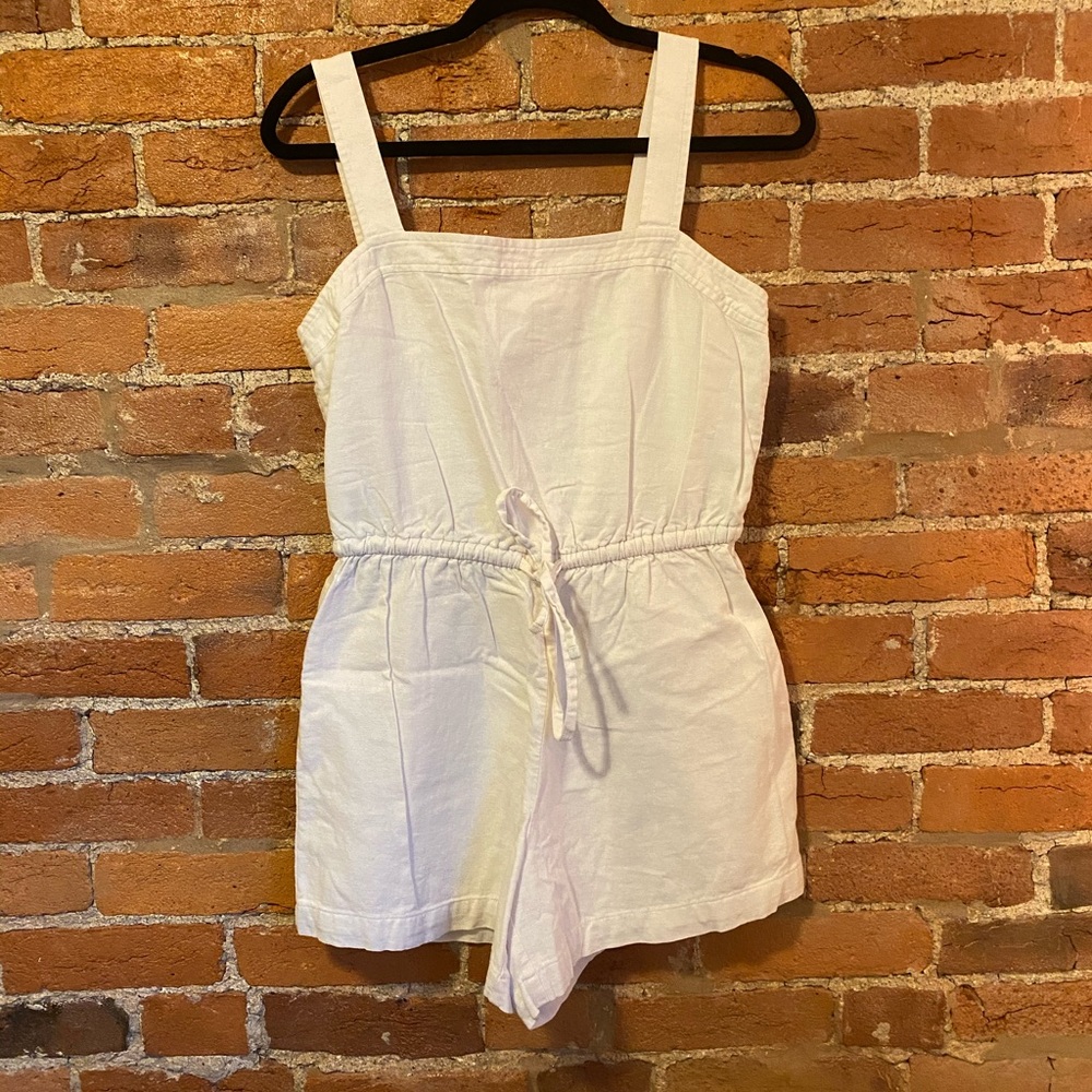 Gap White Cotton Romper